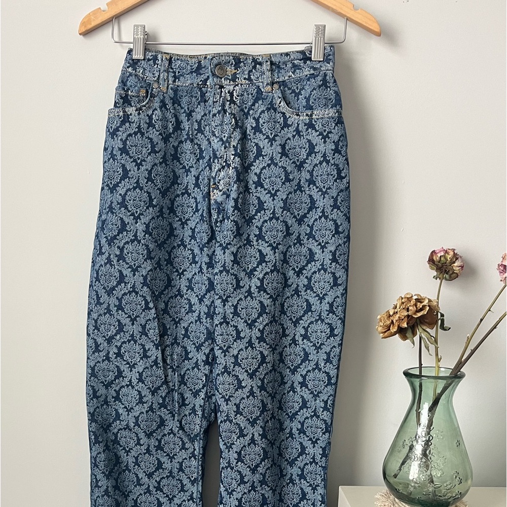 Printed Flare Jeans